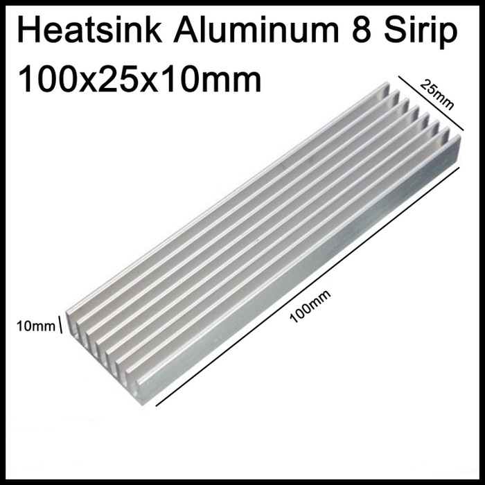 Jual Heatsink Sirip X X Mm Aluminium Pendingin Led Ic Tr Cooling