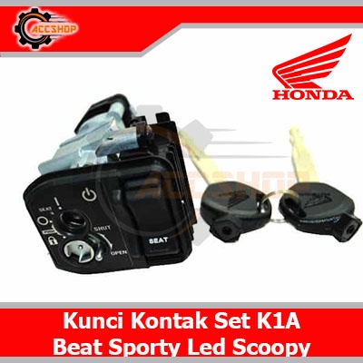 Jual KUNCI KONTAK SET K1A HONDA BEAT STREET LED BEAT SPORTY SCOOPY NEW