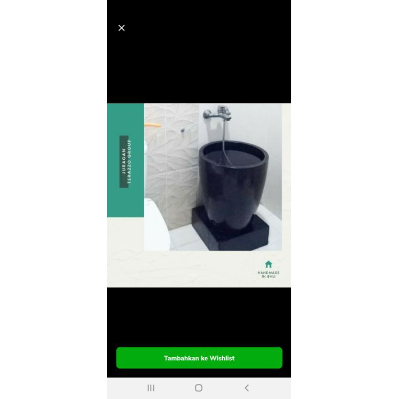 Jual Bak Mandi Terazzo High Premium Black Cantik Dan Unik Shopee