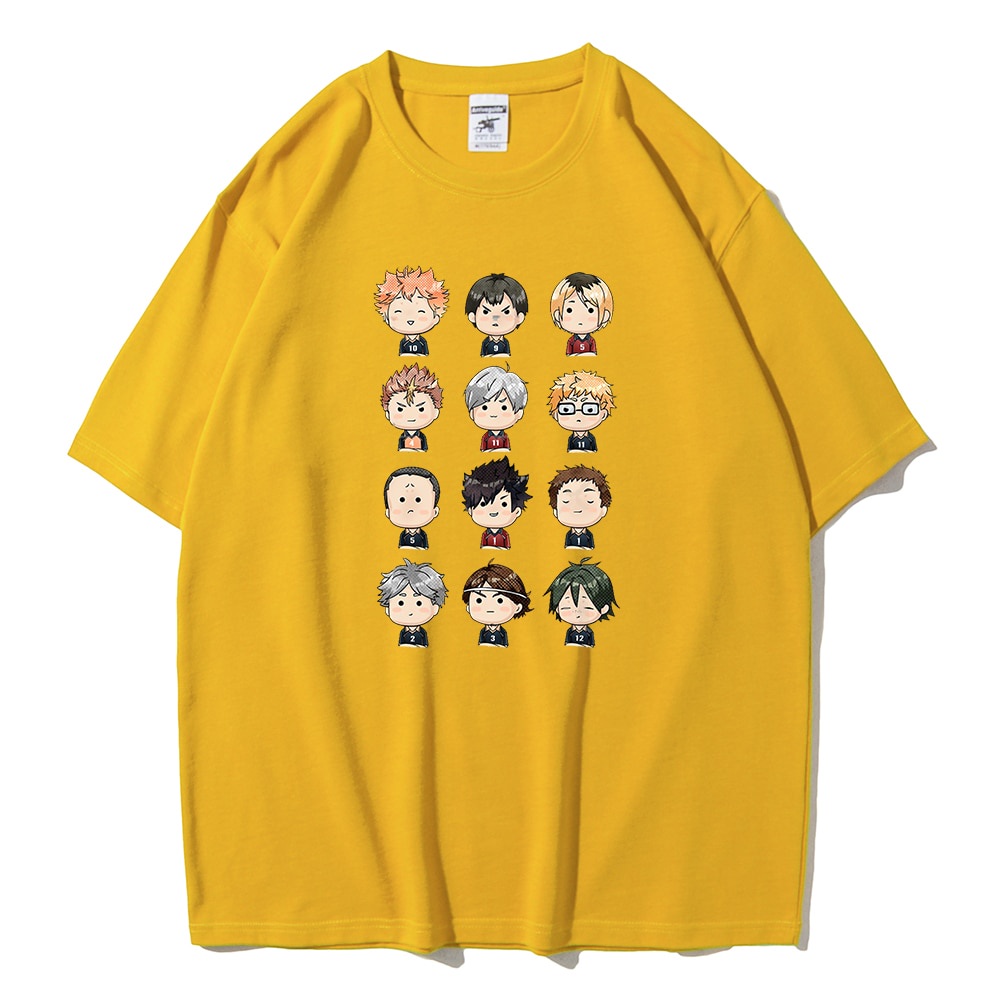 Jual KAos Anime Cartoon Haikyuu Baju Kaos Chibi Karakter Haikyu T