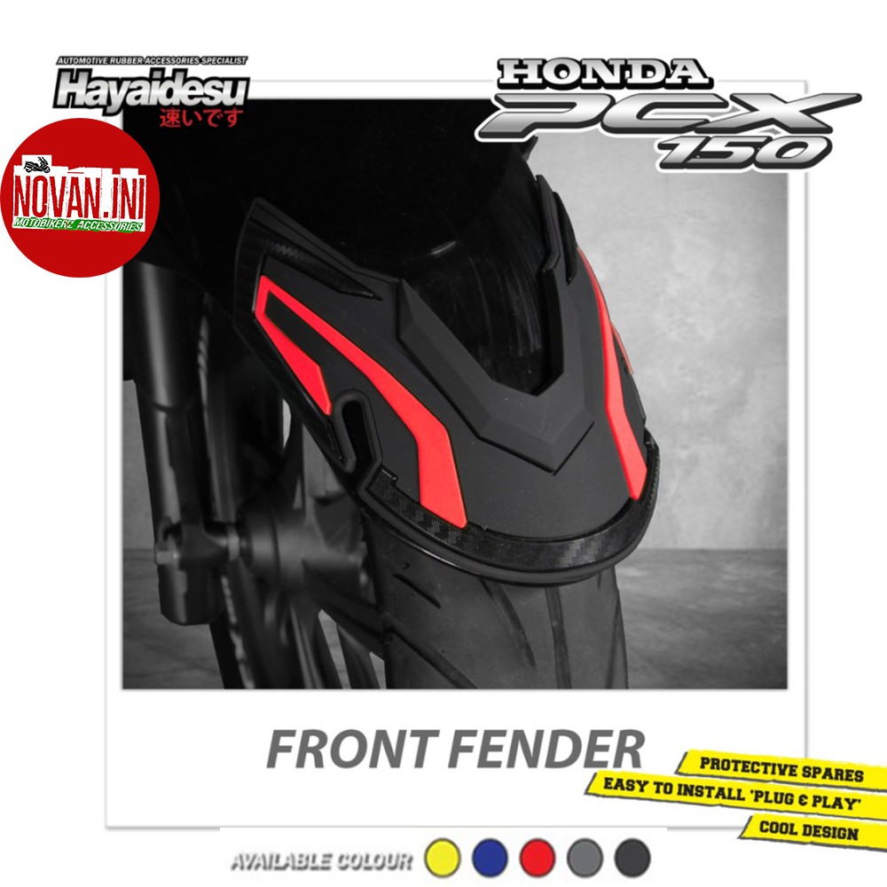 Jual HONDA PCX 150 Body Protector FRONT FENDER Cover HAYAIDESU Shopee