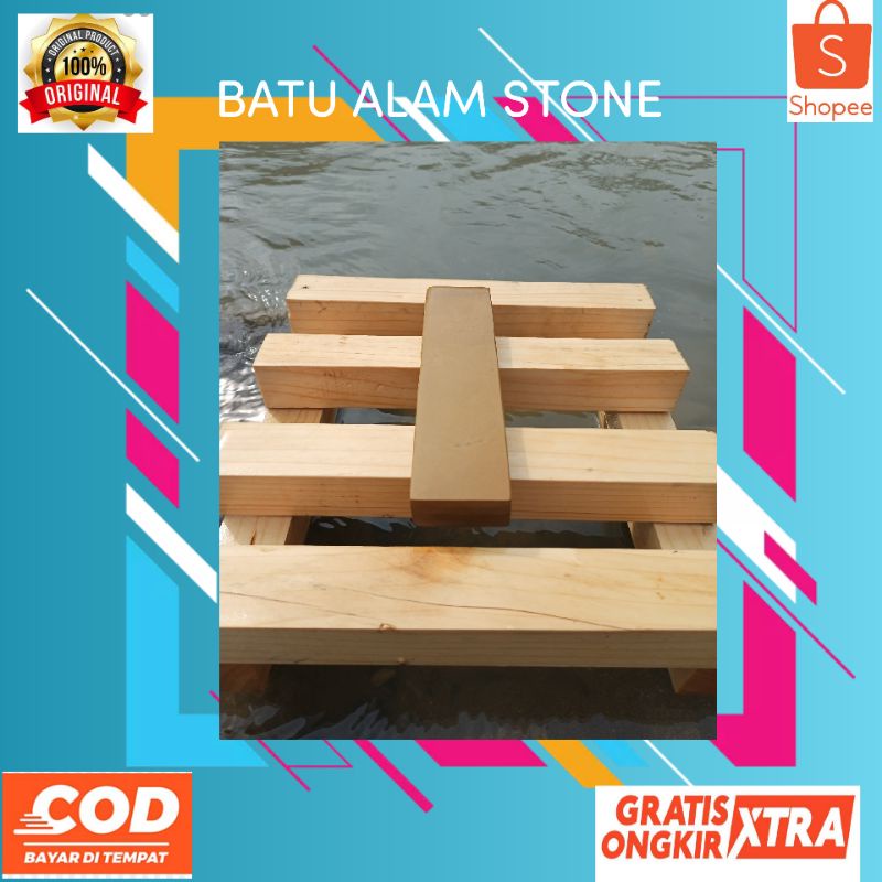 Jual Batu Asahan Asli Alam Grit4000 Ukuran 20x5x2cm Shopee Indonesia