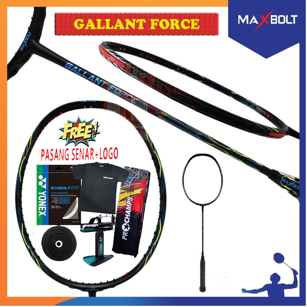 Jual New Maxbolt Gallant Force Raket Badminton Original Shopee Indonesia