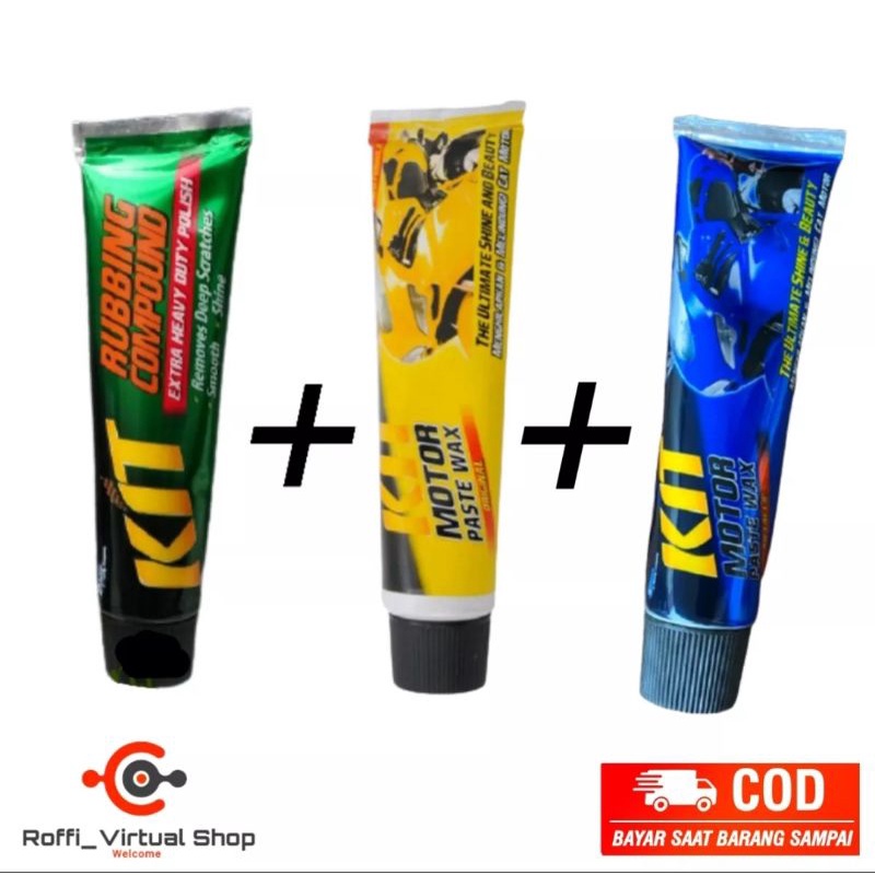 Jual Paket Kit Rubbing Compound Gr Kit Motor Paste Wax Original