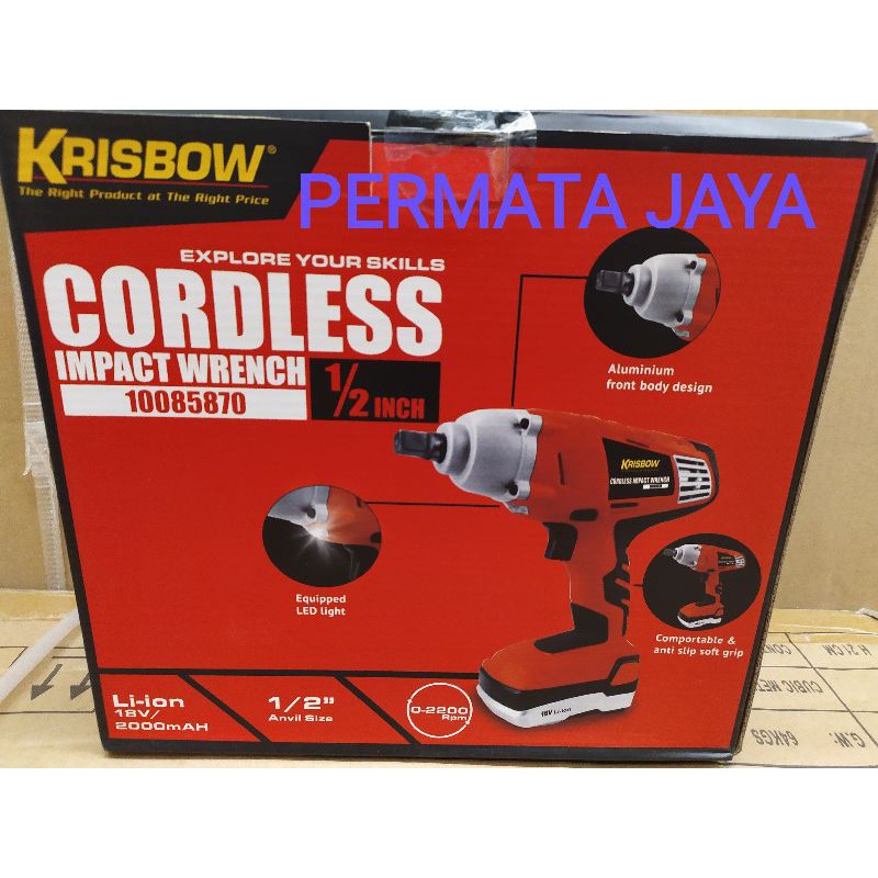 Jual Cordless Impact Wrench Sq Inc V Eiw Rkrisbow Shopee Indonesia