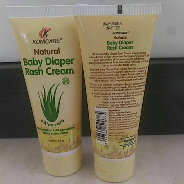 Jual KRIM RUAM POPOK NATURAL BABY DIAPER RASH CREAM KONICARE Shopee