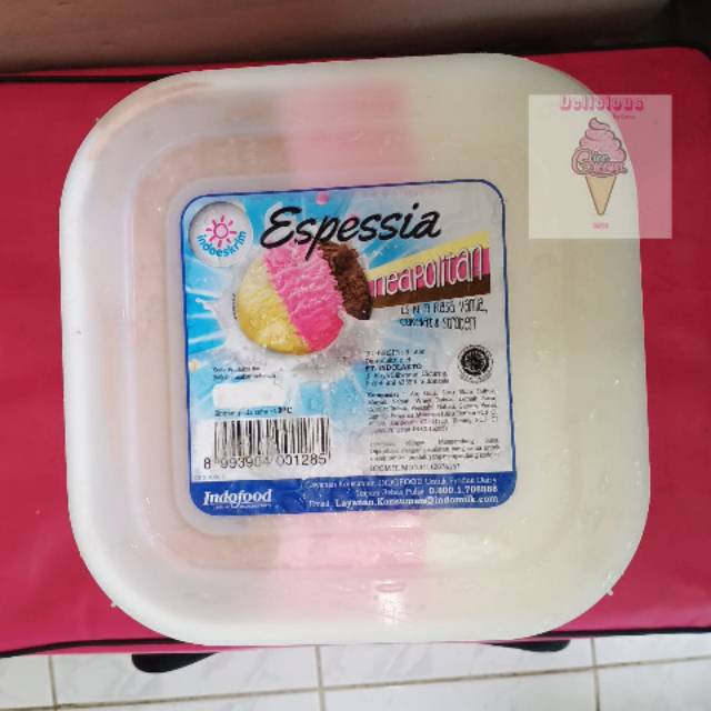 Jual Ice Cream Neopolitan 8 Liter Es Krim 3 Rasa Indoeskrim Espessia