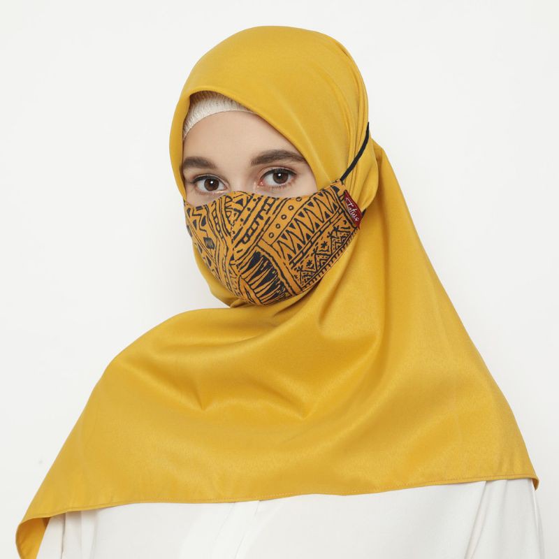 Jual Masker Kain Tatuis Ply Hijab Masker Kain Lapis Motif