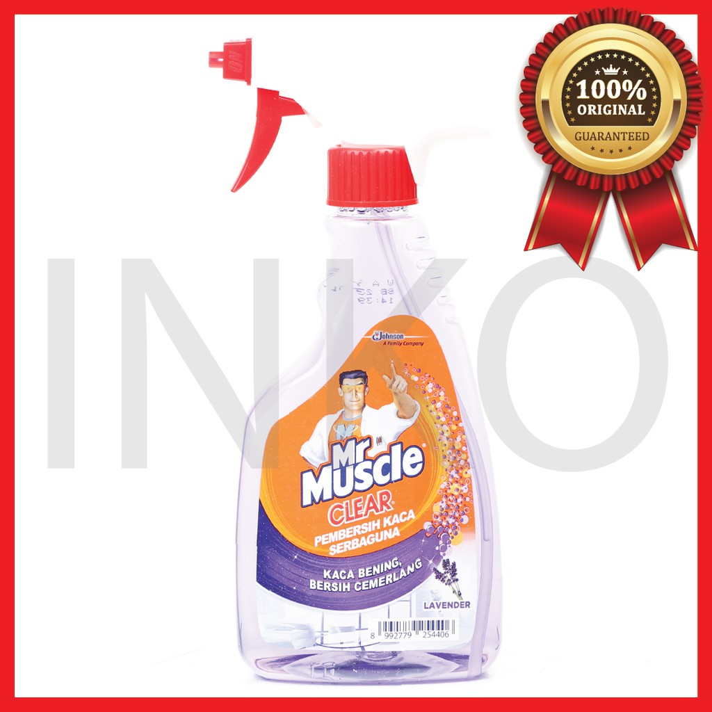 Jual MR MUSCLE CLEAR PEMBERSIH KACA SERBAGUNA UNGU BOTOL SEMPROT 500ML