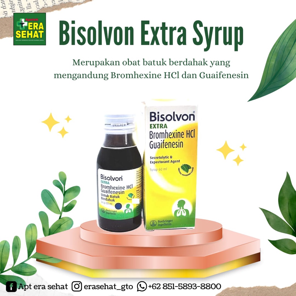 Jual BISOLVON EXTRA SIRUP 60 ML OBAT BATUK BERDAHAK Shopee Indonesia