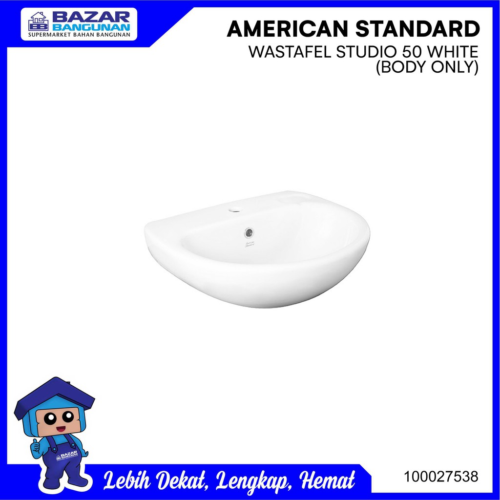 Jual American Standard Washtafel Wastafel Westafel Basin Studio 50