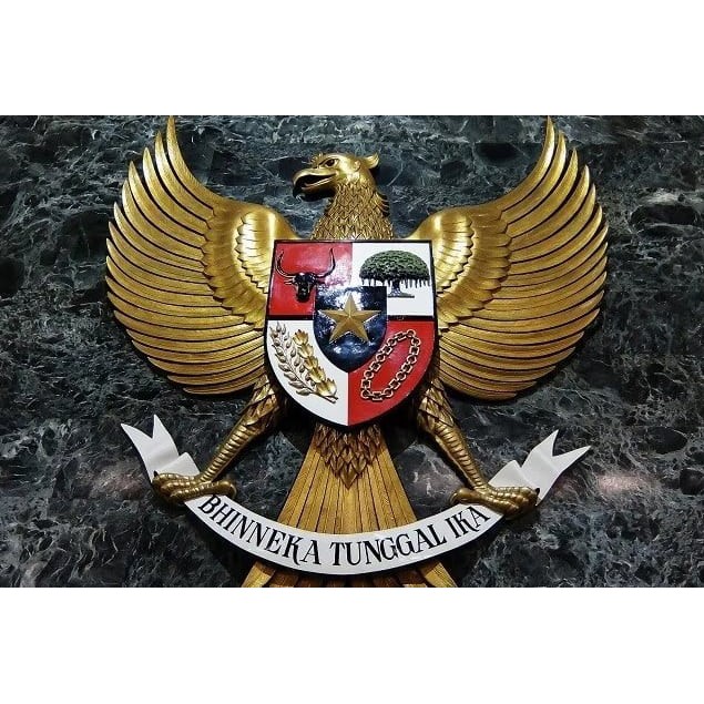 Jual WALLDEKOR HIASAN DINDING PLUS BINGKAI TEMA PANCASILA POSTER