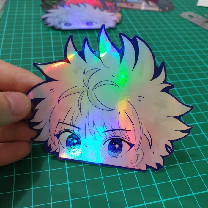 Jual Sticker Hologram Anime PHS36 Besar Hunter X Hunter Kilua