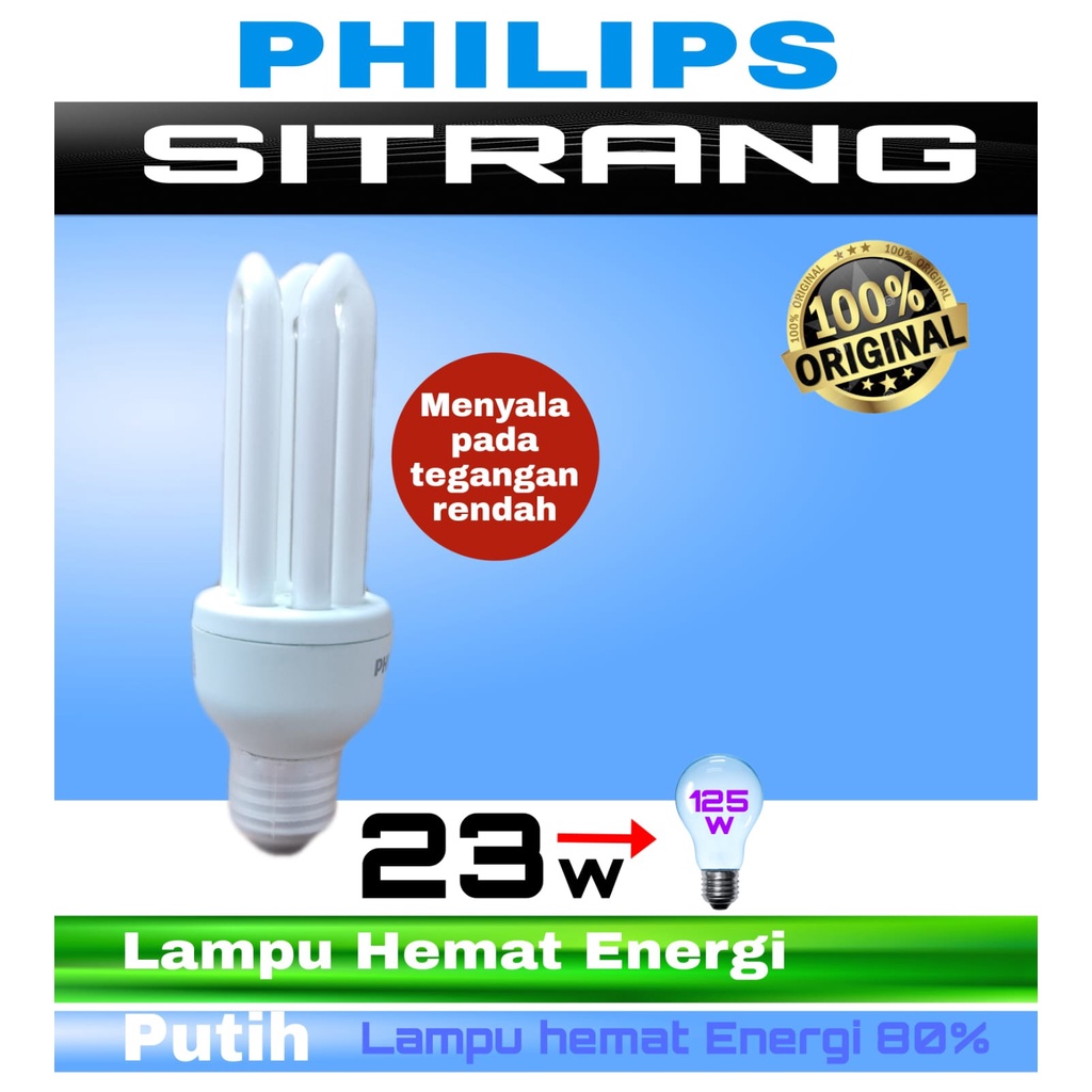 Jual Philips Sitrang W Putih Lampu Philips Sitrang W Bohlam