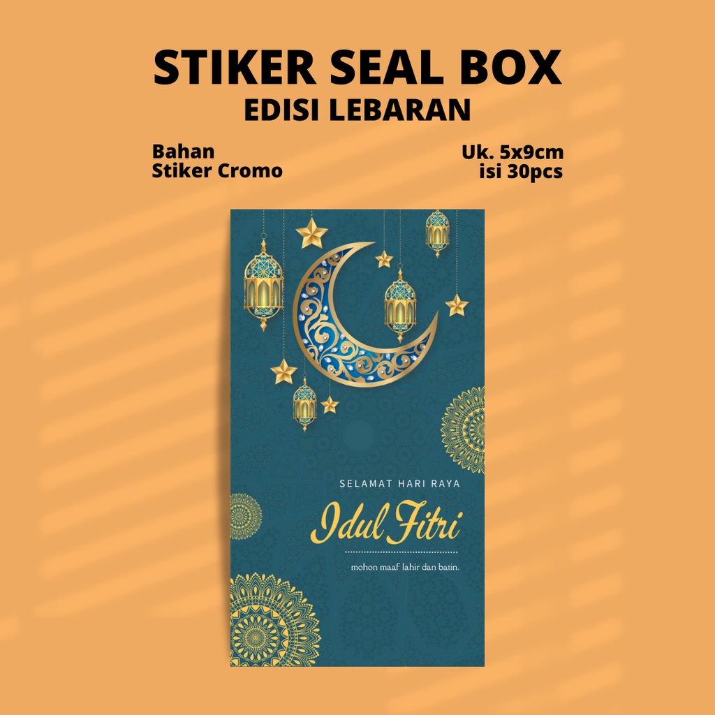 Jual Edisi Lebaran Idul Fitri Sun Printing Stiker Segel Seal