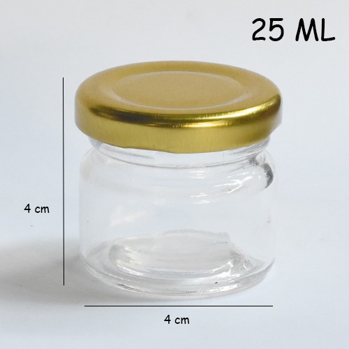 Jual Toples Jar Selai Kaca Ml Jar Botol Kaca Tutup Gold Min