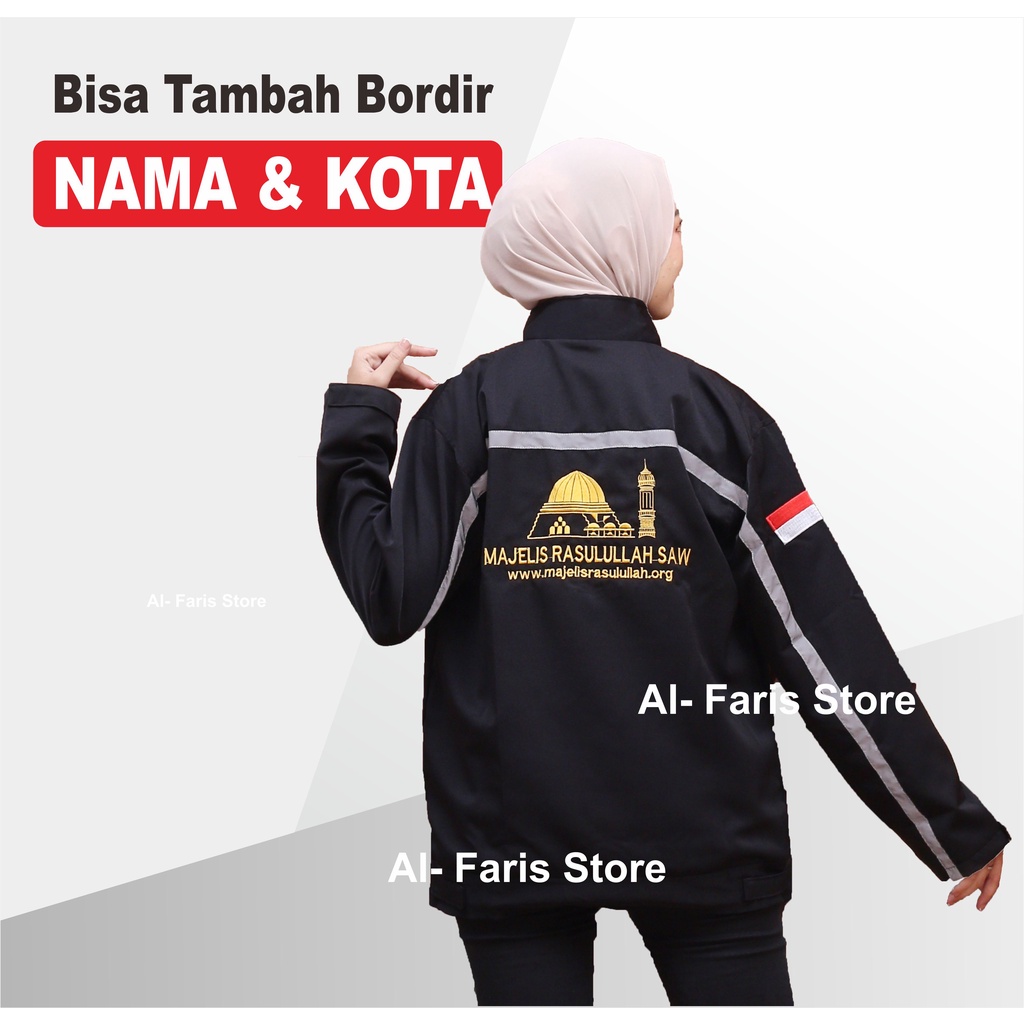 Jual Gebyar Jaket Majlis Rasulullah Saw Mr Masjid Gratis Nama