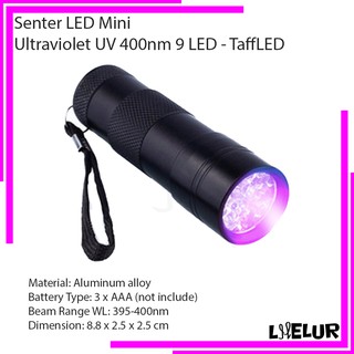 Jual Senter Led Mini Ultraviolet Uv Nm Led Taffled Shopee