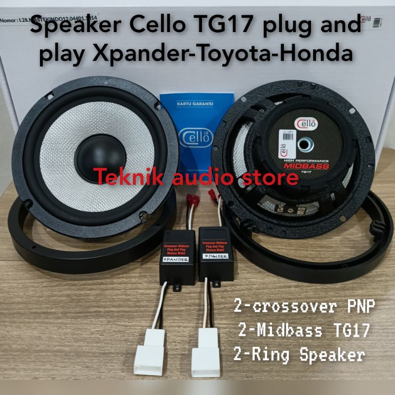 Jual Speaker Midbass Cello Tg Plus Crossover Pnp Khusus Xpander Dan