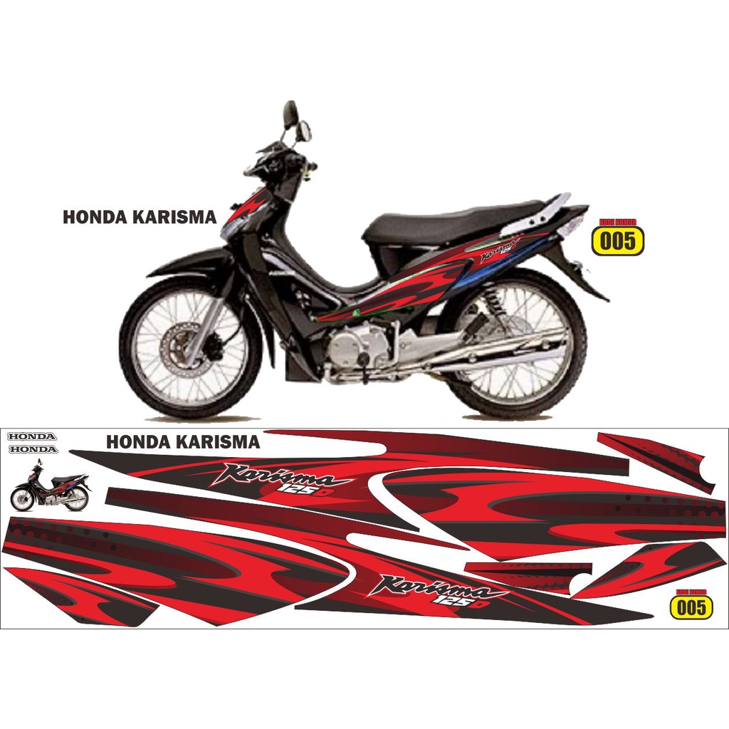 Jual Striping Decal Variasi Stiker Honda Karisma Shopee Indonesia