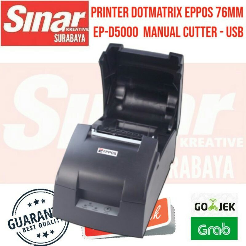 Jual PRINTER DOTMATRIX 76MM CETAK STRUK RANGKAP EP D5000 EPPOS MANUAL