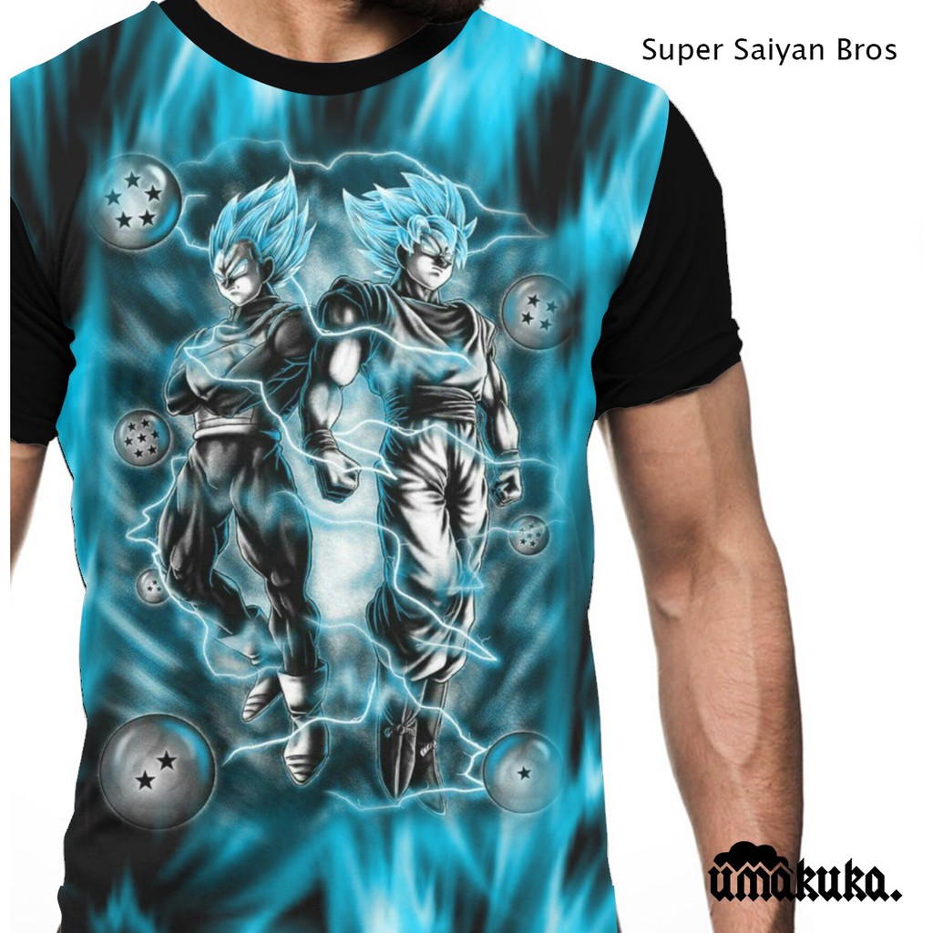 Jual Baju Kaos Dragon Ball Anime Goku Super Saiyan Tshirt Umakuka 3d