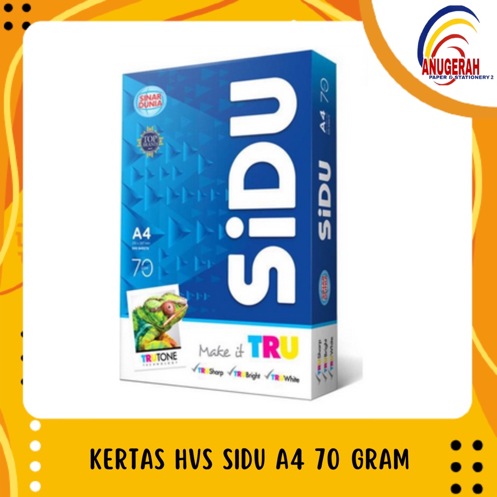 Jual Kertas Hvs Sidu Sinar Dunia A Gr Murah Rim Shopee Indonesia