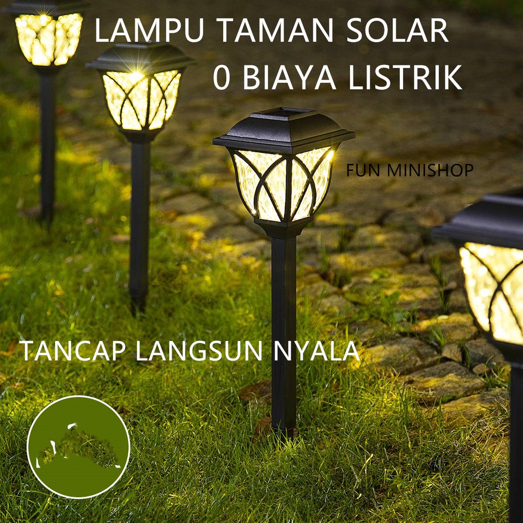 Jual Lampu Taman Solar Tenaga Surya Lampu Taman Tancap Garden Lamp W2