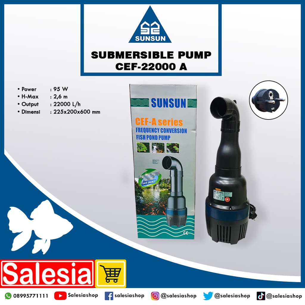 Jual Pompa Air Sunsun Cef A Water Pump Kolam Aquarium Shopee