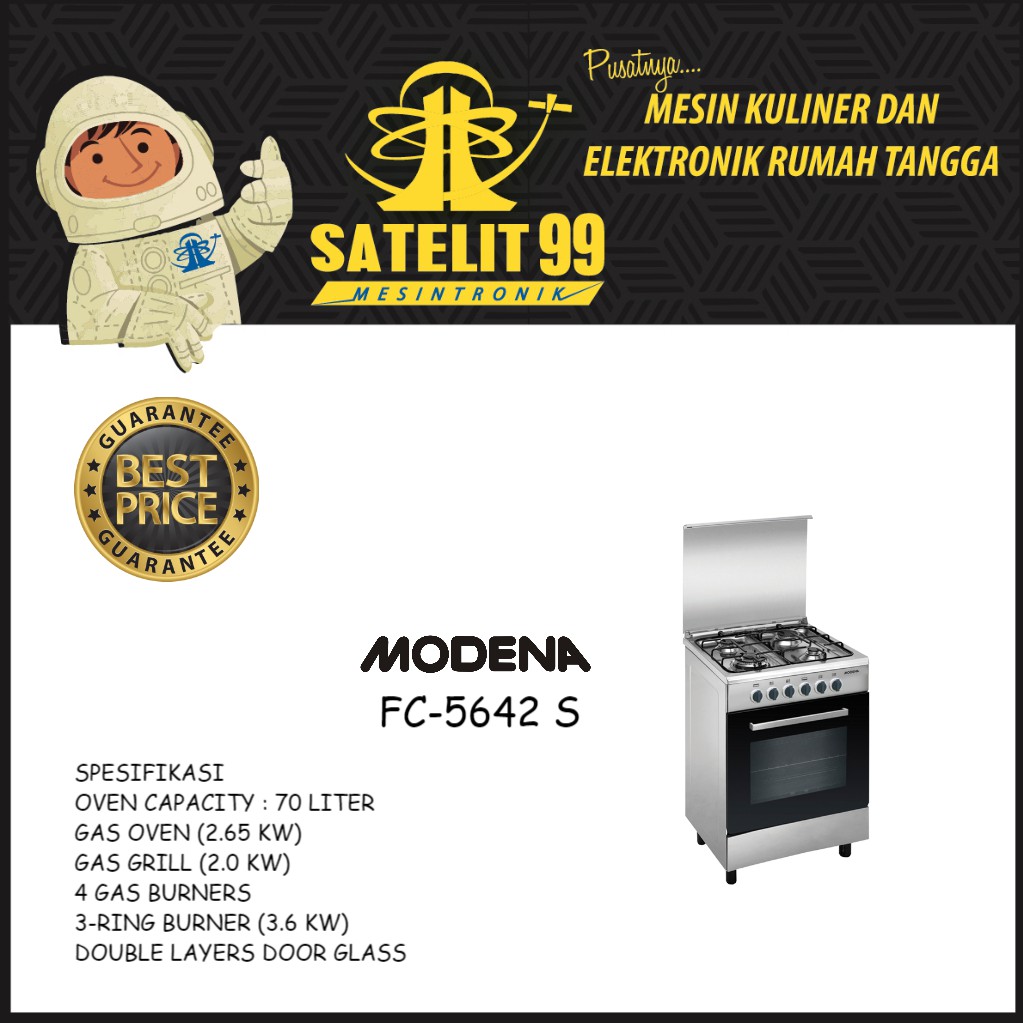 Jual Freestanding Cooker Modena Carrara Fc S Shopee Indonesia