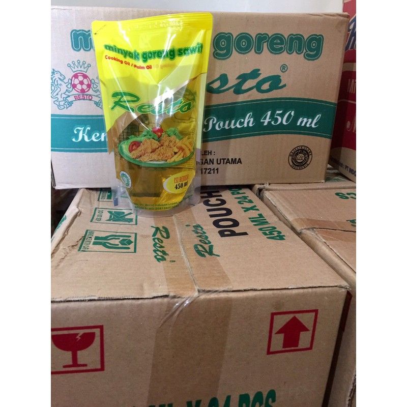 Jual 1 Dus Isi 24 Pcs Minyak Goreng Resto 450ml Shopee Indonesia