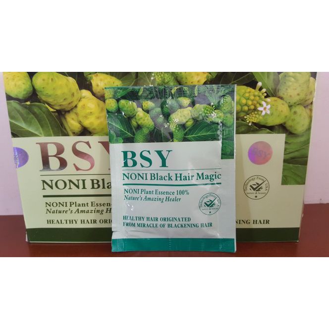 Jual Bsy Noni Black Hair Magic Shampo Penghitam Rambut Alami Halal