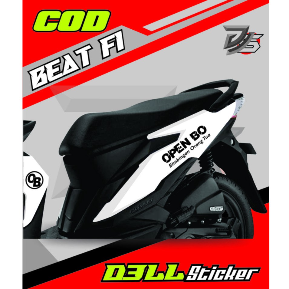 Jual Sticker BEAT OPEN BO Striping Scoopy OPEN BO Sticker Motor