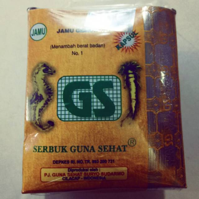 Jual Asli Jamu Tradisional Kapsul Gemuk Sehat Gs Penambah Berat