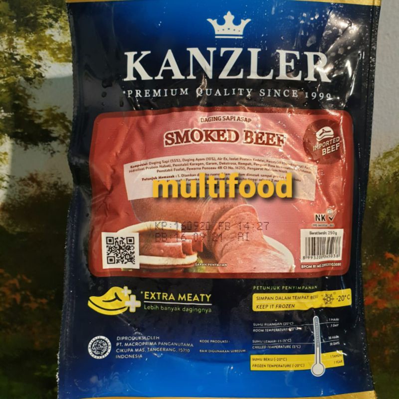 Jual Kanzler Smoked Beef Sosis Daging Sapi Asap Kanzler Shopee