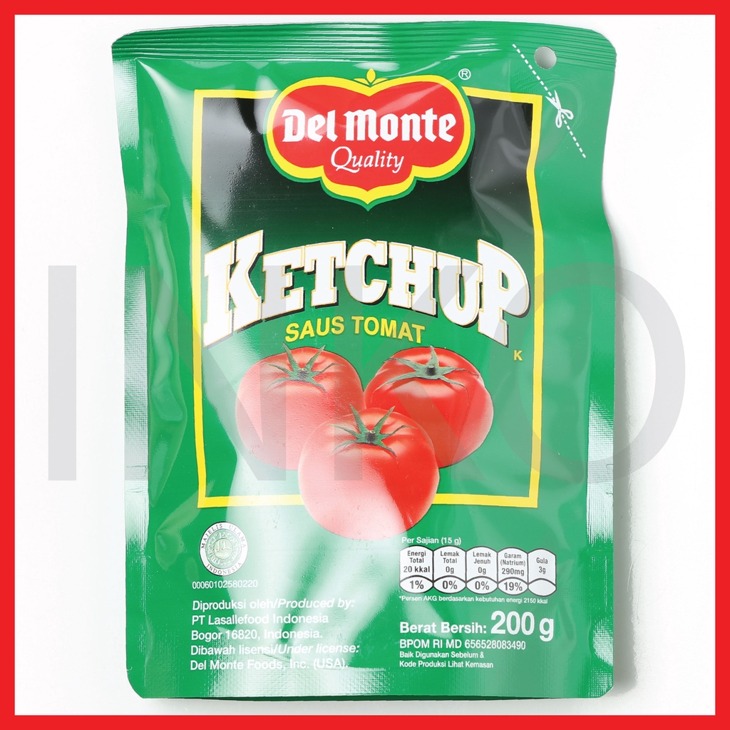 Jual DELMONTE SAUS TOMAT KETCHUP SAUCE STANDING POUCH 200ML Shopee