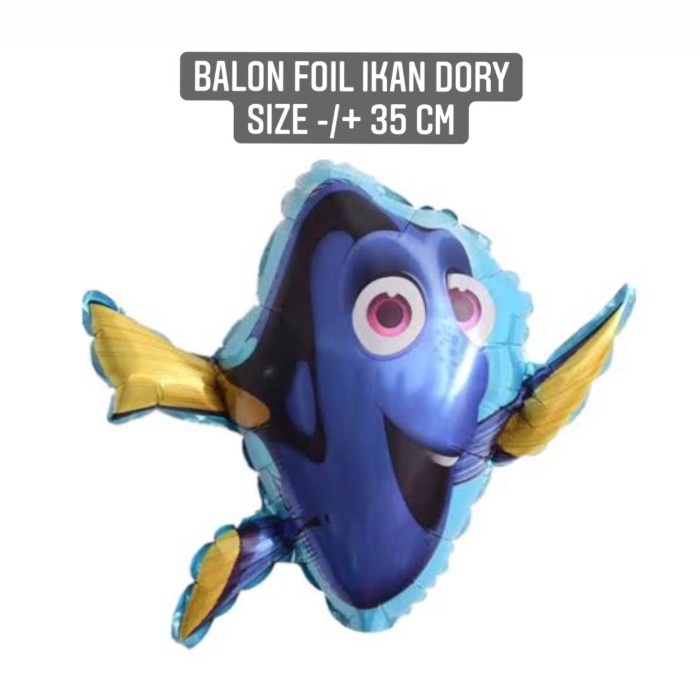 Jual Balon Foil Ikan Dory Nemo Dori Ikan Hias Laut Dekorasi Ulang