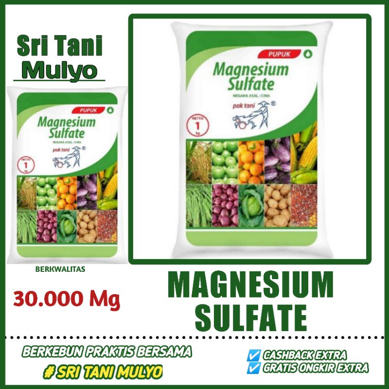 Jual Mg Pupuk Magnesium Sulfate Pak Tani Pupuk Tanaman Mgso