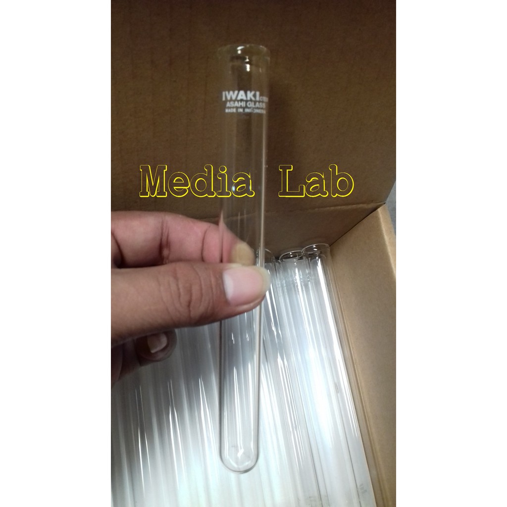 Jual Tabung Reaksi X Mm Iwaki Test Tube With Rim Shopee