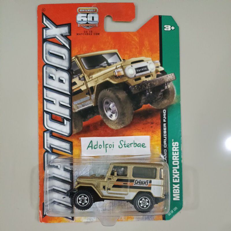 Jual Matchbox 1968 68 Toyota Land Cruiser Tlc Fj40 Fj 40 Mbx Explorers