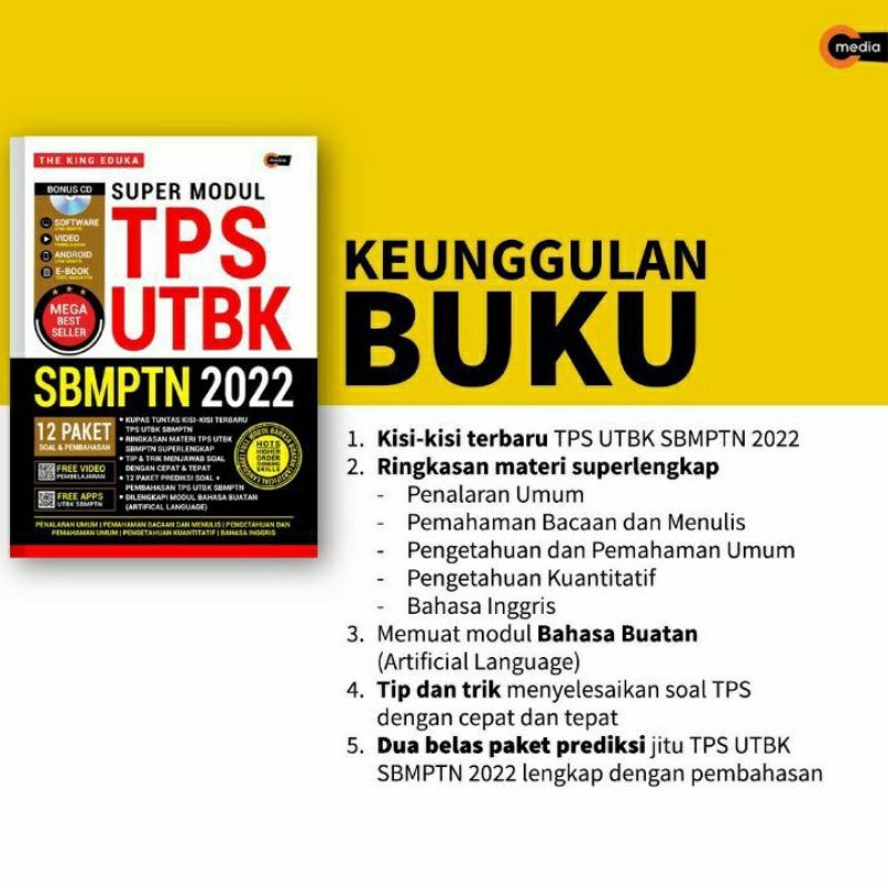 Jual Super Modul Tps Utbk Sbmptn Mega Best Seller The King Eduka