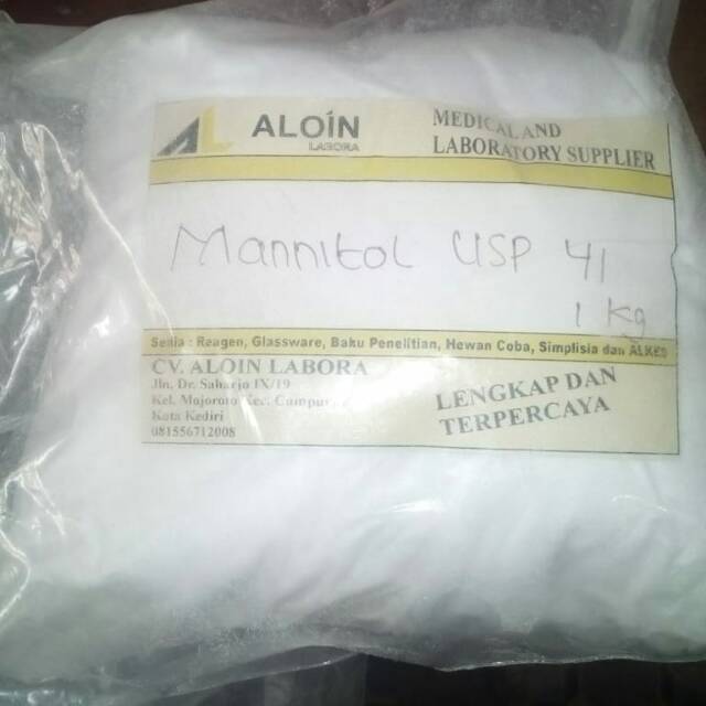 Jual MANNITOL USP 41 MANITOL 10 100 G Shopee Indonesia