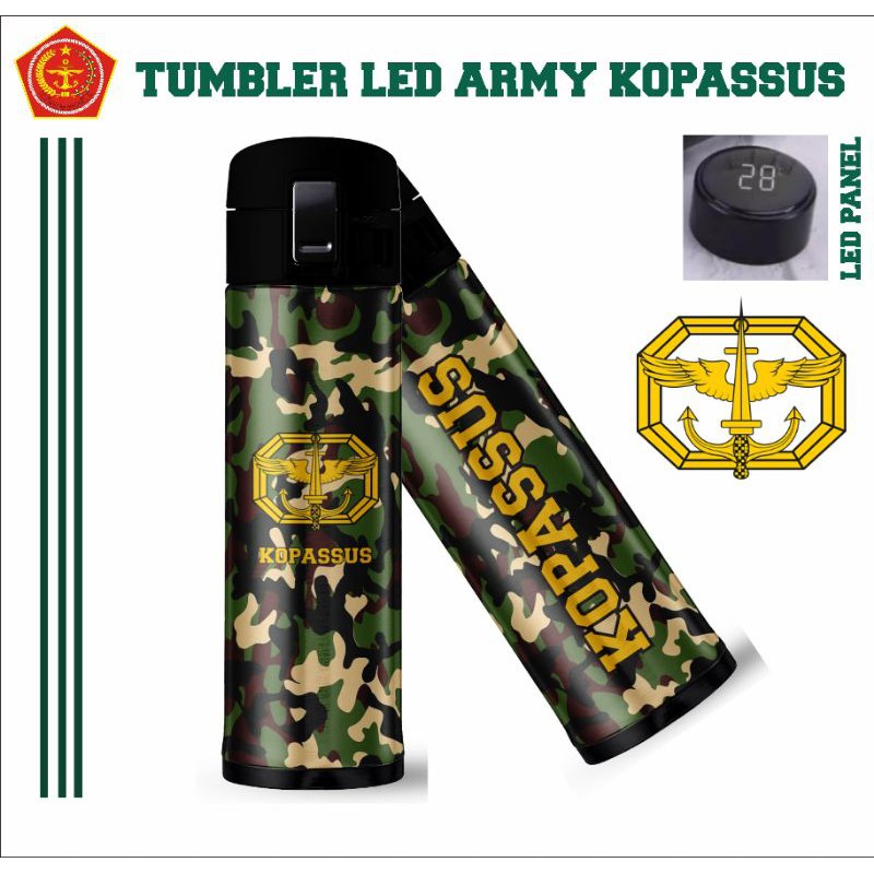 Jual Tumbler Botol Minum TNI AD AL AU Denjaka Kopaska Kopassus Paskhas