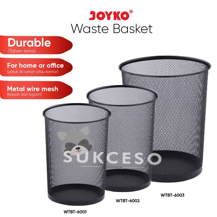 Jual Joyko Waste Basket Wtbt Black Keranjang Tempat