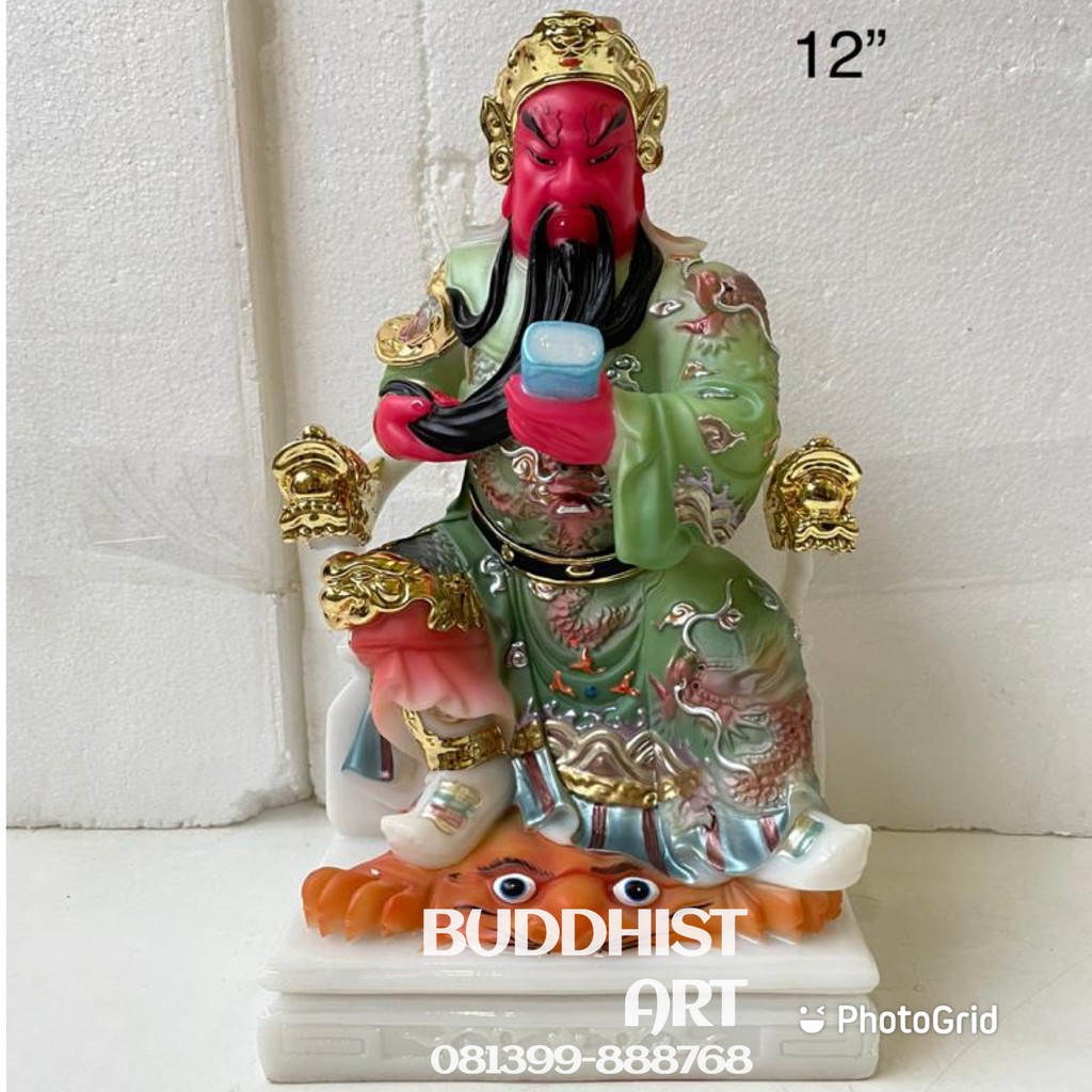 Jual Patung Dewa Kwankong Kwan Kong Guan Yu Duduk Inch Marmer