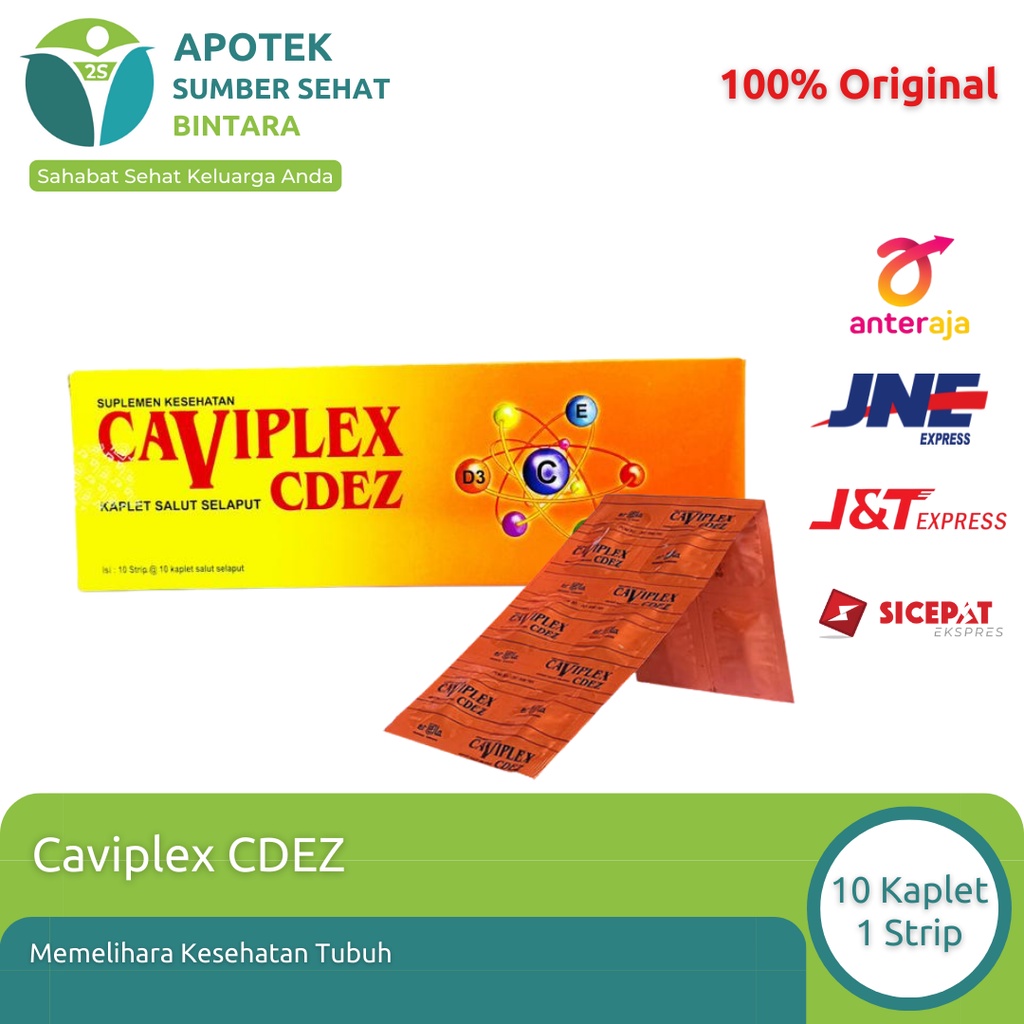 Jual Caviplex CDEZ Multivitamin 1 Strip 10 Kaplet Shopee Indonesia