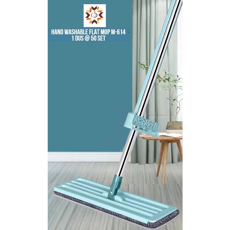 Jual Alat Pel Lantai Tarik Flexible Hand Flat Mop Alat Pel Praktis