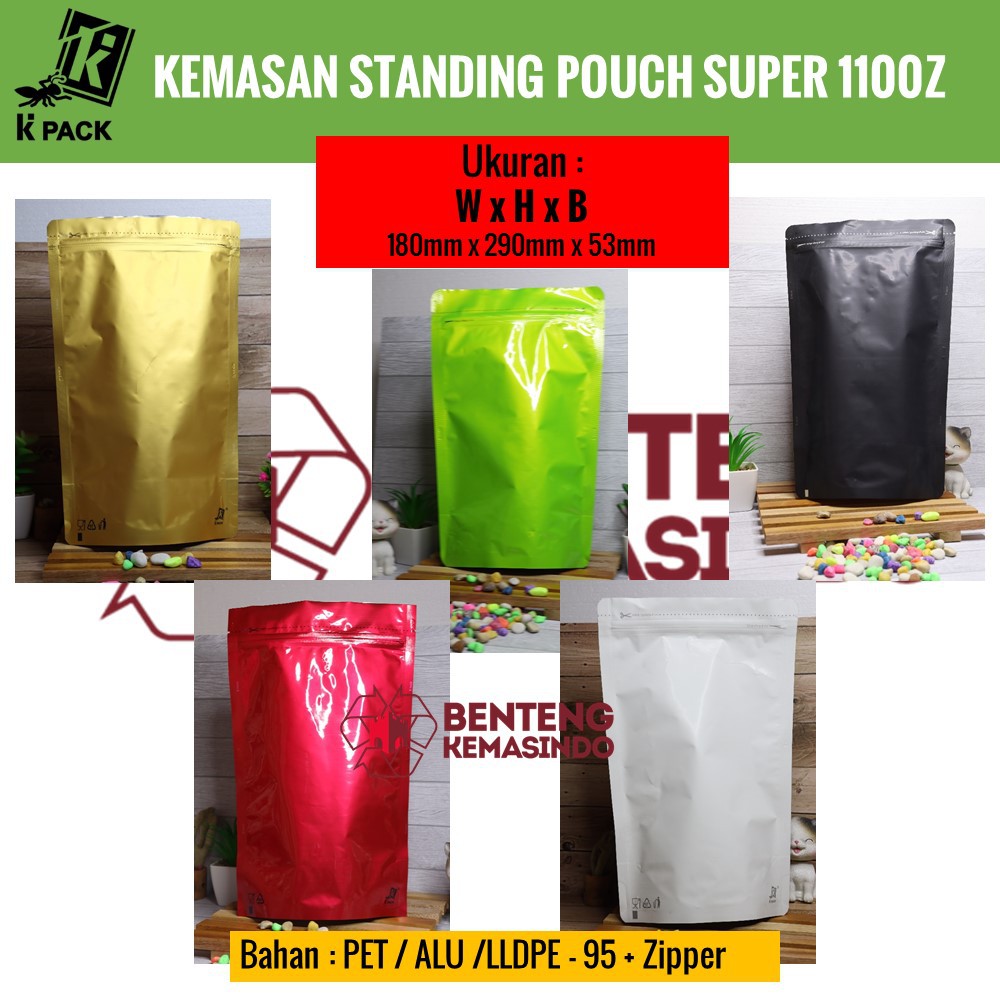 Jual Kemasan Standing Pouch Alufoil Print Zipper Shopee Indonesia