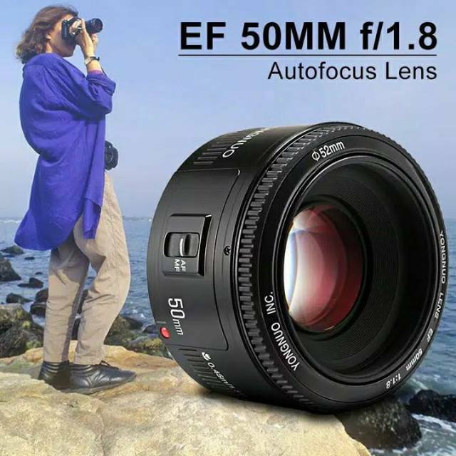 Jual Lensa Fix Yn Mm Canon F Yongnuo Original For Dslr New