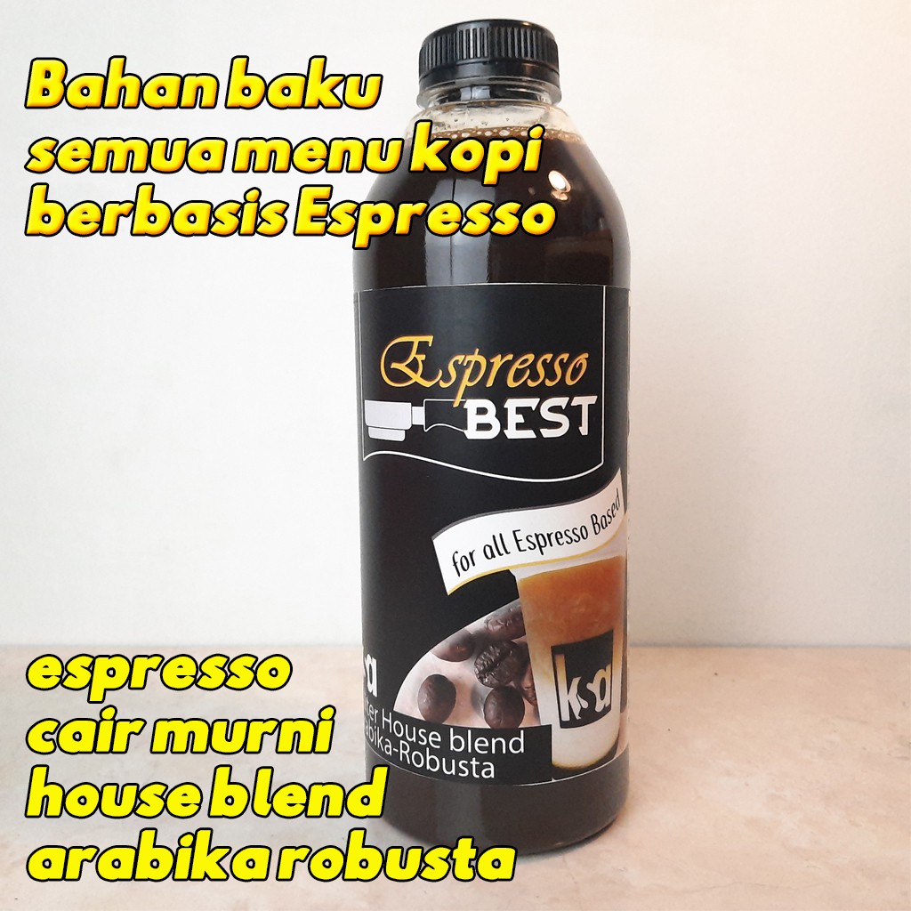 Jual Espresso Arabika Robusta House Blend Murni Liter Atau Shot